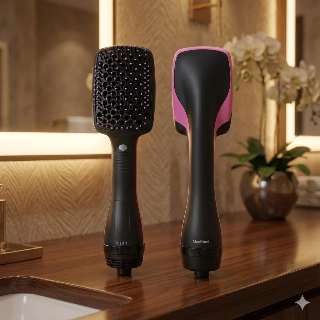 Electric Hair Dryer Comb 2 In 1